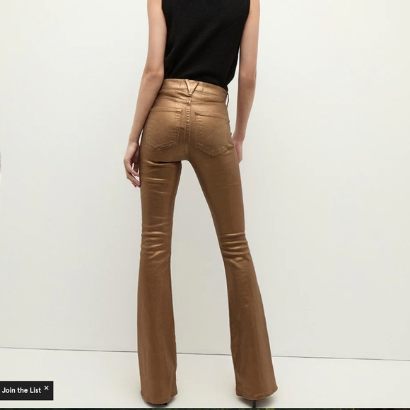 Veronica Beard ~ Beverly Metallic Skinny-Flare Jean - Picture 4 of 5